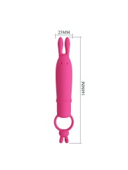 PRETTY LOVE DELIA VIBRADOR RABBIT CON ANILLO DE SUJECION
