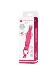 PRETTY LOVE DELIA VIBRADOR RABBIT CON ANILLO DE SUJECION