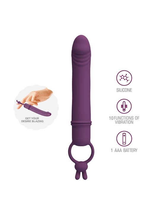 PRETTY LOVE CORA VIBRADOR FORMA PENE CON ANILLO DE SUJECION