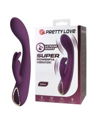 PRETTY LOVE EMMA VIBRADOR CON ESTIMULADOR RABBIT MORADO