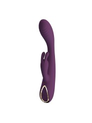 PRETTY LOVE EMMA VIBRADOR CON ESTIMULADOR RABBIT MORADO