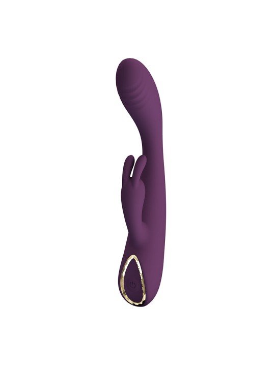 PRETTY LOVE EMMA VIBRADOR CON ESTIMULADOR RABBIT MORADO