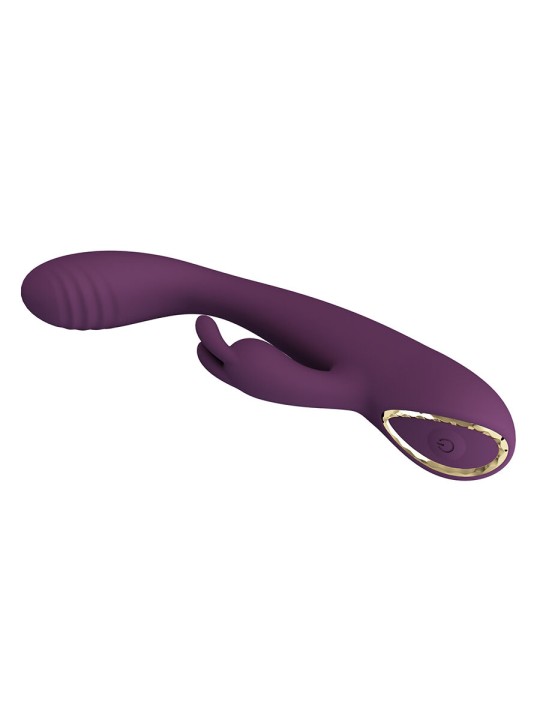 PRETTY LOVE EMMA VIBRADOR CON ESTIMULADOR RABBIT MORADO