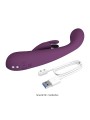 PRETTY LOVE EMMA VIBRADOR CON ESTIMULADOR RABBIT MORADO