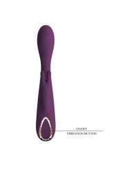 PRETTY LOVE EMMA VIBRADOR CON ESTIMULADOR RABBIT MORADO