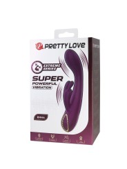 PRETTY LOVE EMMA VIBRADOR CON ESTIMULADOR RABBIT MORADO