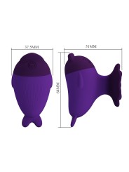 PRETTY LOVE DOLPHIN MINI VIBRADOR CON SUJECION