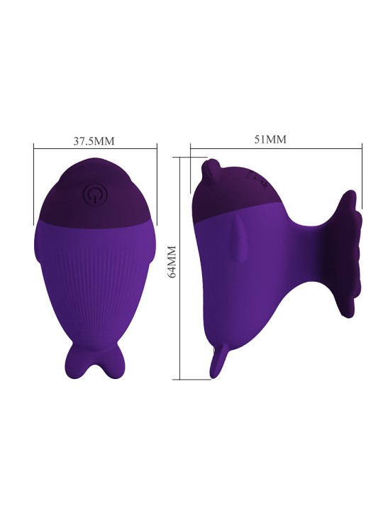 PRETTY LOVE DOLPHIN MINI VIBRADOR CON SUJECION