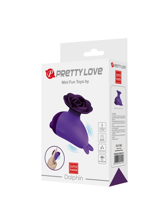 PRETTY LOVE DOLPHIN MINI VIBRADOR CON SUJECION