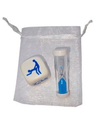 DIABLO PICANTE DADO KAMASUTRA DE POSTURAS PARA CHICOS CON RELOJ DE ARENA