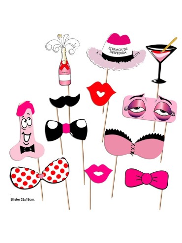 DIABLO PICANTE PHOTOCALL FIESTAS MODELO 1 12 UNIDADES