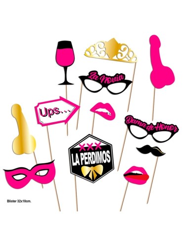 DIABLO PICANTE PHOTOCALL FIESTAS MODELO 2 12 UNIDADES