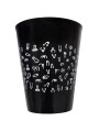 DIABLO PICANTE VASO NEGRO 500 ML CON PENES BLANCOS