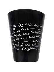 DIABLO PICANTE VASO NEGRO 500 ML CON TETAS BLANCAS