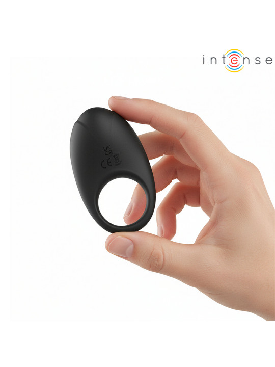 INTENSE MERLOTTE ANILLO VIBRADOR CON ESTIMULACION DE CLITORIS NEGRO