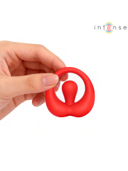 INTENSE RUSSELL ANILLO VIBRADOR CON ESTIMULACION DE CLITORIS ROJO