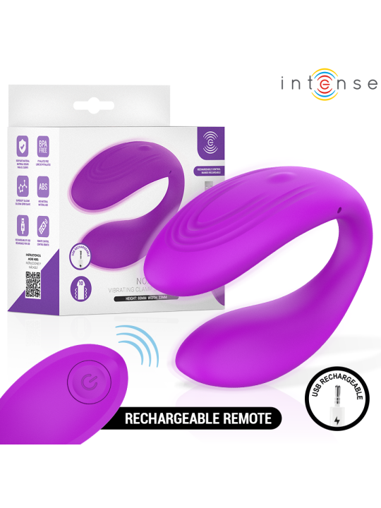INTENSE NORA ESTIMULADOR DE PINZA CON VIBRACION MORADO