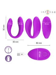 INTENSE NORA ESTIMULADOR DE PINZA CON VIBRACION MORADO
