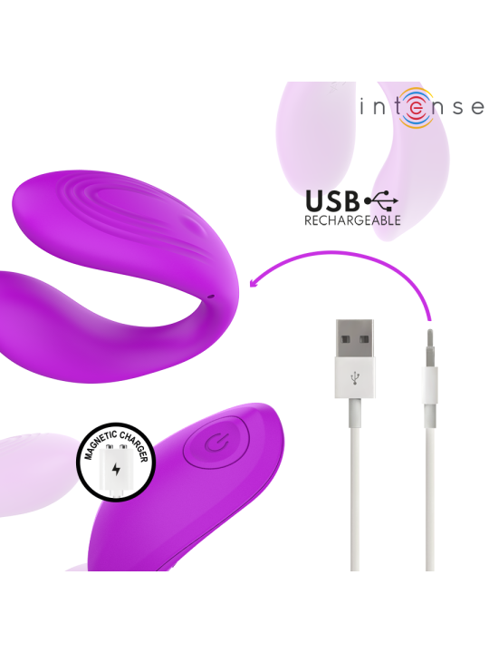 INTENSE NORA ESTIMULADOR DE PINZA CON VIBRACION MORADO