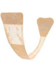 BYE BRA TANGA ADHESIVO ENCAJE BEIGE TALLA UNICA