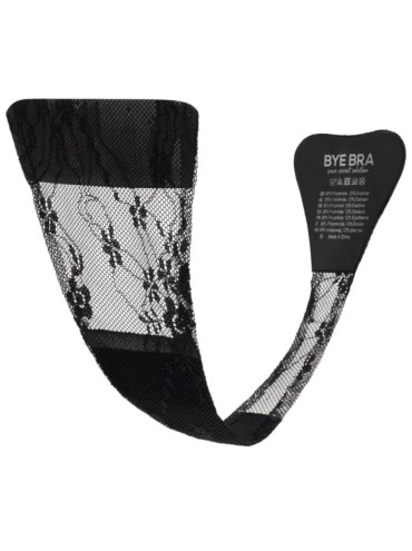 BYE BRA TANGA ADHESIVO ENCAJE BEIGE TALLA UNICA