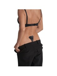 BYE BRA TANGA ADHESIVO ENCAJE BEIGE TALLA UNICA
