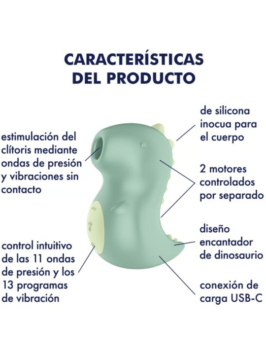 SATISFYER DIN OOOH VIBRATOR AIR PULSE STIMULATOR