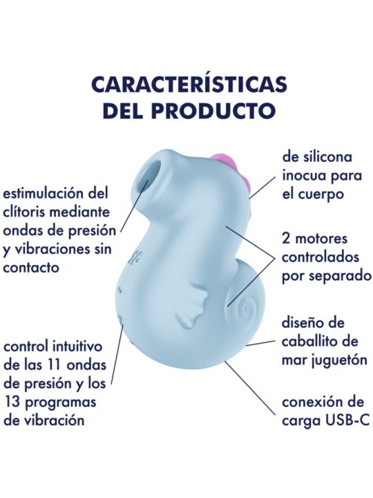 SATISFYER SEA PONY VIBRATOR AIR PULSE STIMULATOR