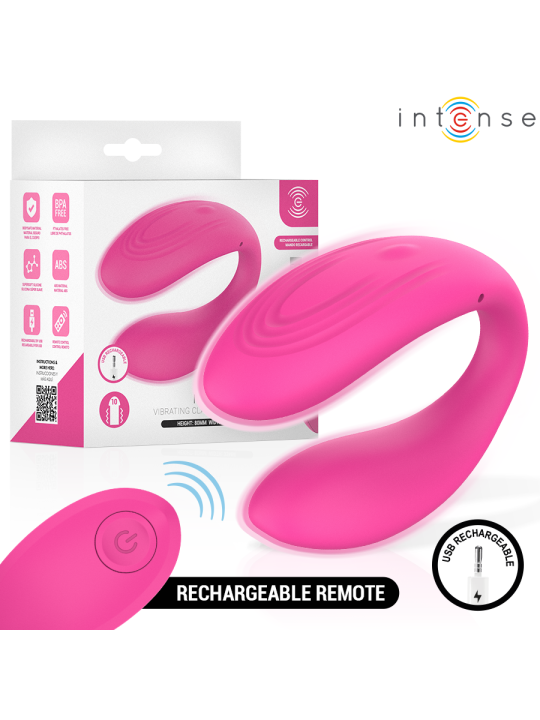 INTENSE NORA VIBRATING CLAMP STIMULATOR PINK