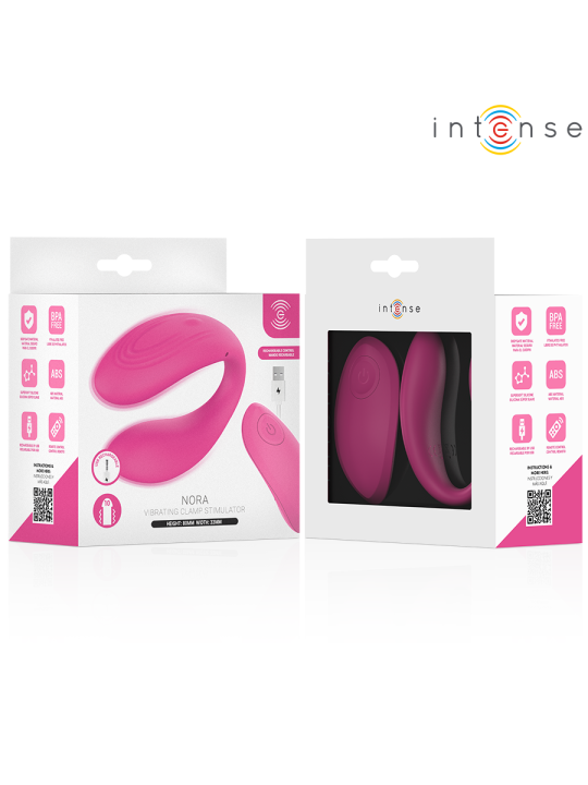 INTENSE NORA VIBRATING CLAMP STIMULATOR PINK