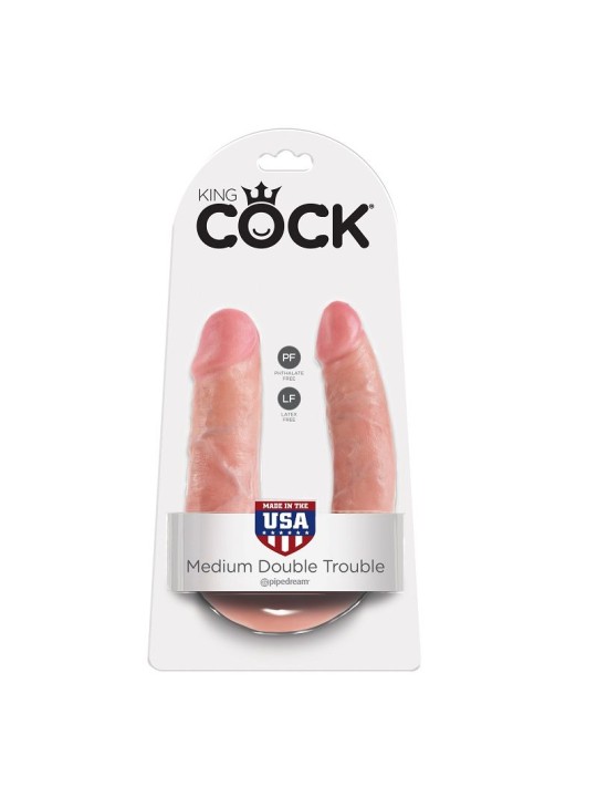 KING COCK DILDO DOBLE PENETRACION 139 CM NATURAL