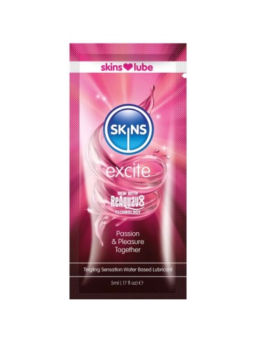 SKINS EXCITE LUBRICANTE BASE DE AGUA MONODOSIS 5 ML
