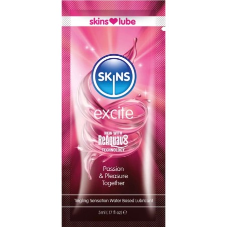 SKINS EXCITE LUBRICANTE BASE DE AGUA MONODOSIS 5 ML