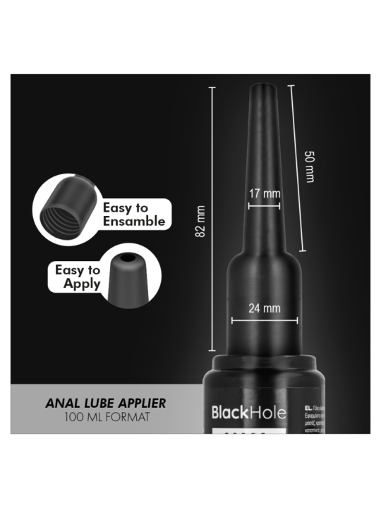 BLACK HOLE APLICADOR DE LUBRICANTE ANAL TALLA L 100 ML