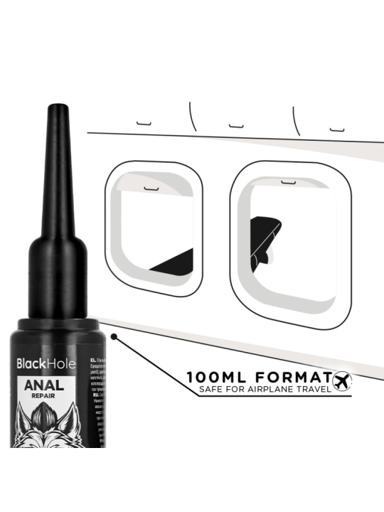 BLACK HOLE APLICADOR DE LUBRICANTE ANAL TALLA L 100 ML