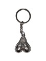 DIABLO PICANTE LLAVERO METAL HUEVOS PLATA