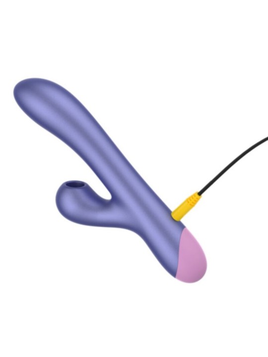 ROMP PULSE VIBRADOR RABBIT DUAL PUNTO G AZUL ELECTRICO