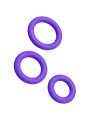 ROMP REMIX TRIO SET DE 3 ANILLOS PARA PENE SILICONA MORADO