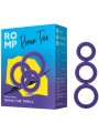ROMP REMIX TRIO SET DE 3 ANILLOS PARA PENE SILICONA MORADO