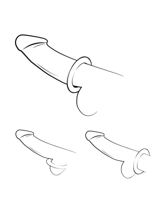 ROMP REMIX TRIO SET DE 3 ANILLOS PARA PENE SILICONA MORADO
