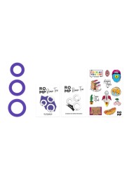 ROMP REMIX TRIO SET DE 3 ANILLOS PARA PENE SILICONA MORADO