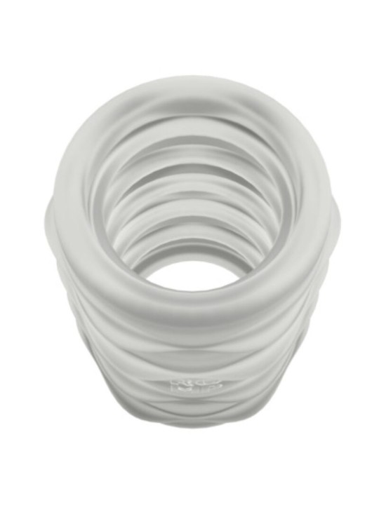 ROMP MOSH MASTURBADOR MASCULINO TRANSPARENTE CON FUNDA REVERSBLE DE 6 CM