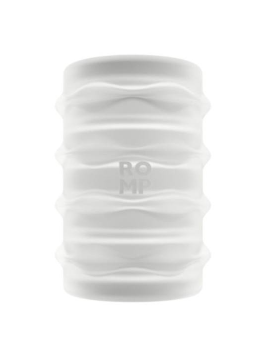ROMP MOSH MASTURBADOR MASCULINO TRANSPARENTE CON FUNDA REVERSBLE DE 6 CM