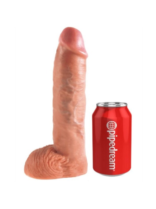KING COCK STRAP ON CON DILDO HUECO 255 CM Y TIRANTES COLOR CARNE