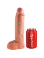KING COCK STRAP ON CON DILDO HUECO 255 CM Y TIRANTES COLOR CARNE