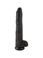 KING COCK PENE REALISTICO CON TESTICULOS 305 CM NEGRO