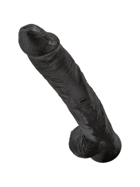 KING COCK PENE REALISTICO CON TESTICULOS 305 CM NEGRO