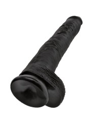 KING COCK PENE REALISTICO CON TESTICULOS 305 CM NEGRO