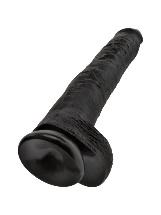 KING COCK PENE REALISTICO CON TESTICULOS 305 CM NEGRO