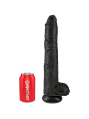 KING COCK PENE REALISTICO CON TESTICULOS 305 CM NEGRO